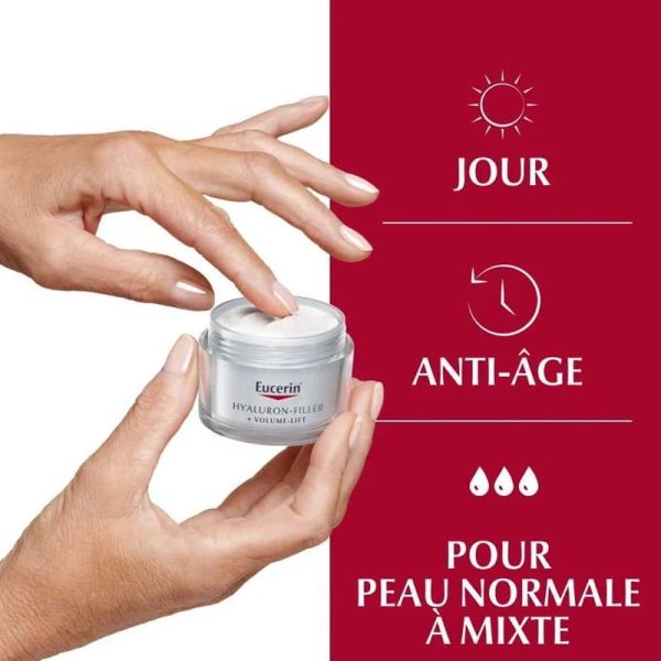Eucerin  Hyaluron-Filler + Volume-Lift soin de jour SPF15 peau normale à mixte 50ml