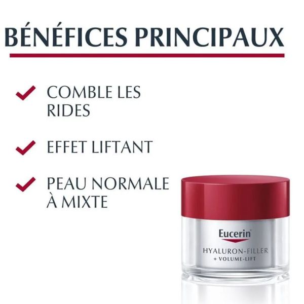 Eucerin  Hyaluron-Filler + Volume-Lift soin de jour SPF15 peau normale à mixte 50ml