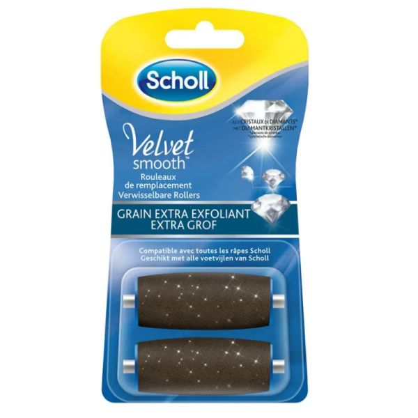 Scholl Velvet Smooth rouleaux de remplacement grain extra exfoliant x2