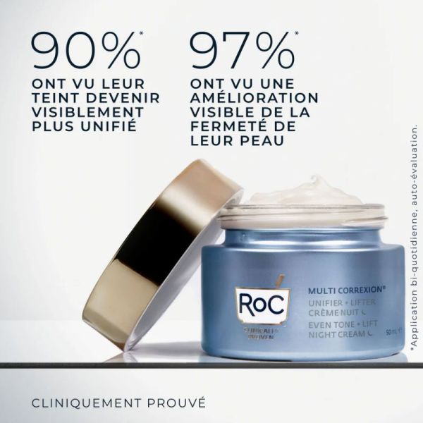 Roc Unifier + Lift crème lift et taches nuit 50ml