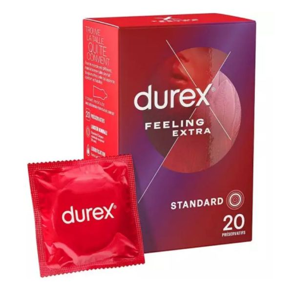 Durex Feeling Extra 20 préservatifs extra-fins