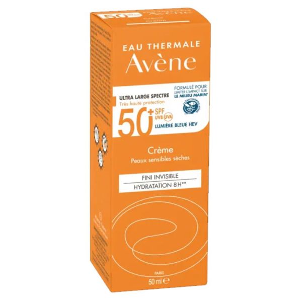 Avène Solaire soins solaires peaux sensibles SPF50+ 50ml