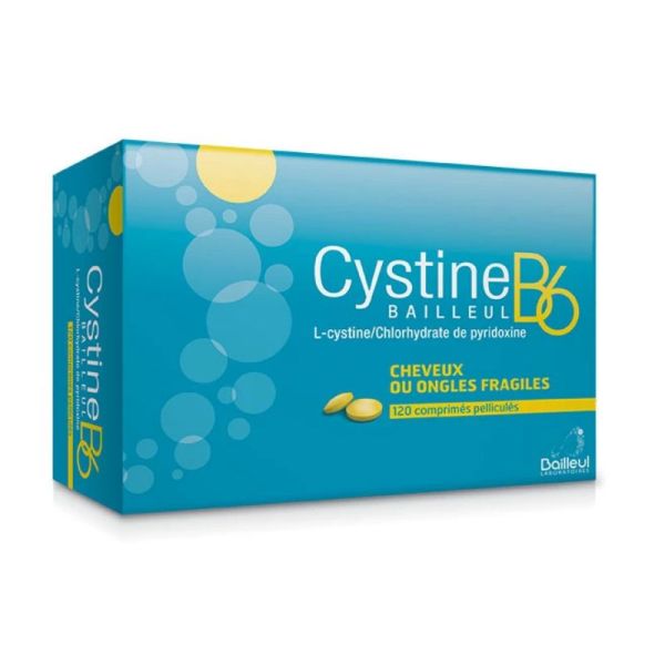 Cystine B6 chute de cheveux 120 comprimés