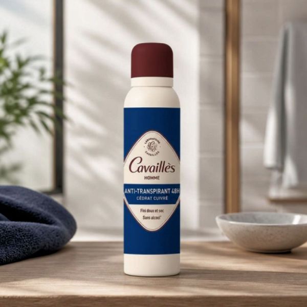 Cavaillès Absorb+ 48H Homme anti-transpirant spray 150ml