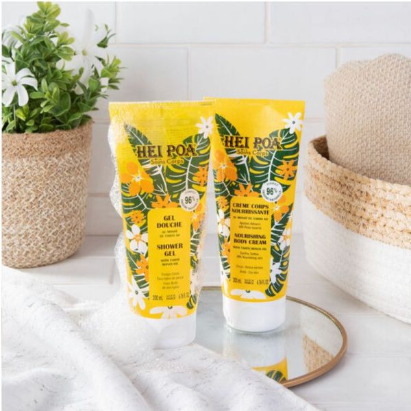 Hei Poa soins corps gel douche Monoï de Tahiti AO 200ml