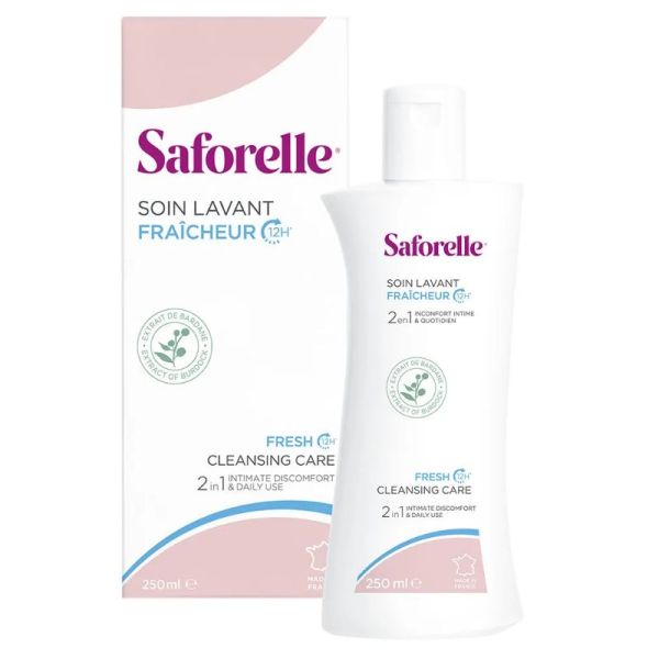 Saforelle Soin Lavant Fraicheur à la bardane 250 ml