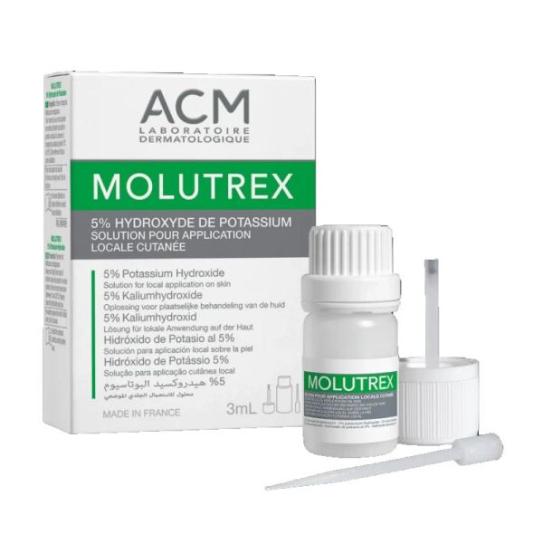 ACM Molutrex solution pour application locale cutanée 3ml