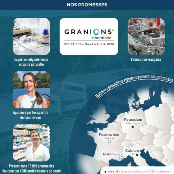 Granions décontractant musculaire fort 30 comprimés à croquer