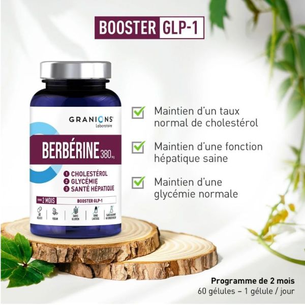 Granions Berberine 380mg 60 comprimés