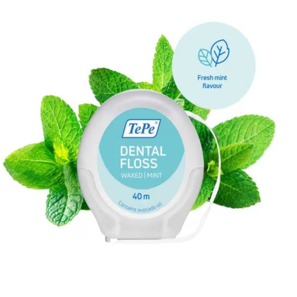 TePe dental floss fil dentaire menthe 40 m