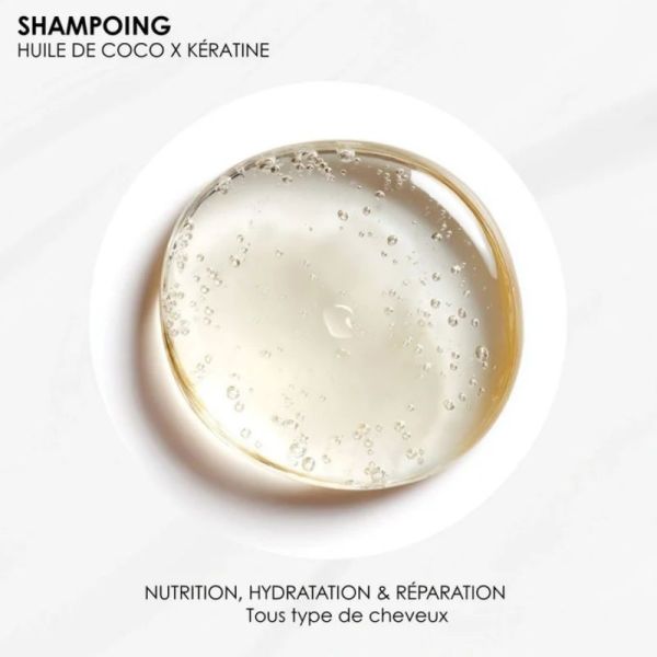 RoseBaie shampoing coco & kératine nutrition & hydratation 500ml