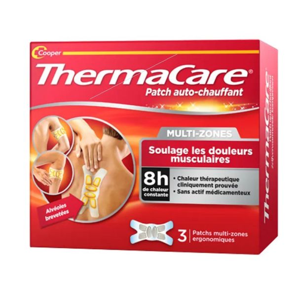 Thermacare patchs auto chauffant multi-zones 3 patchs