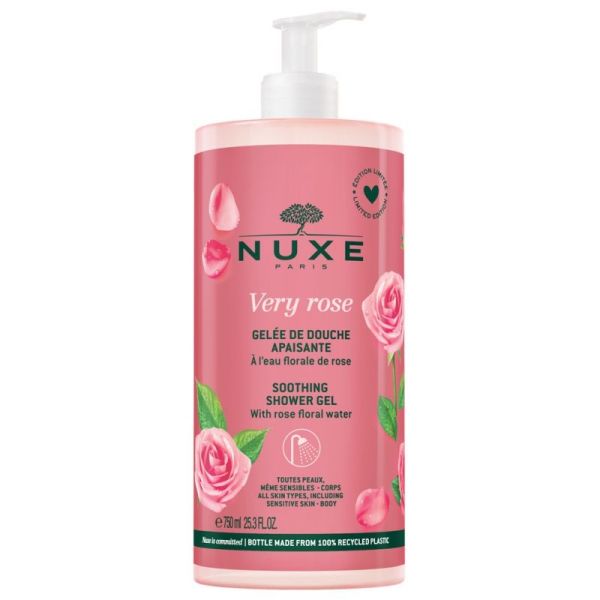 Very Rose gelée de douche apaisante 750ml