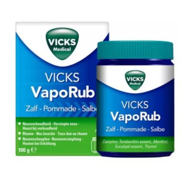 Vicks Vaporub pommade toux, bronchite 100g