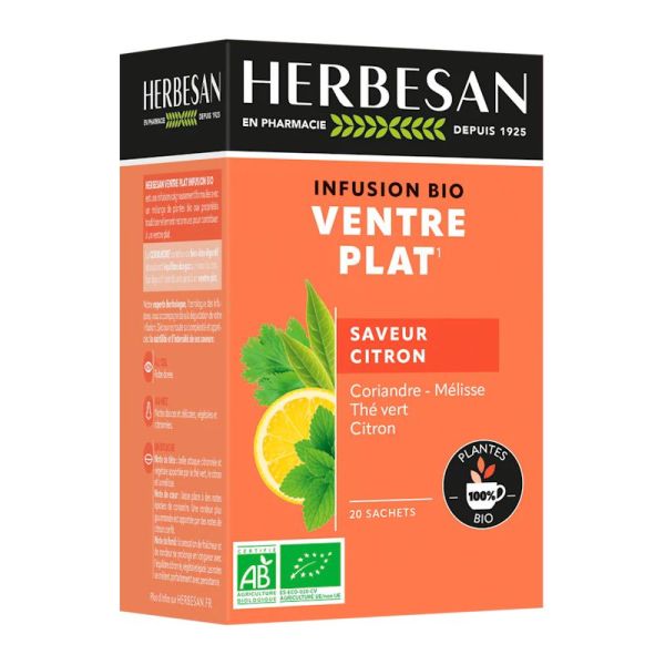 Herbesan Infusion ventre plat bio 20 sachets