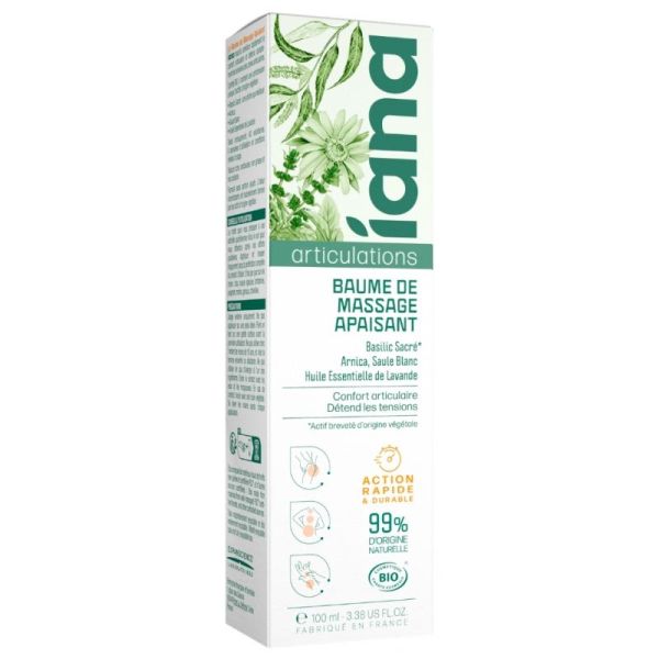 Iana baume de massage apaisant Bio 100ml