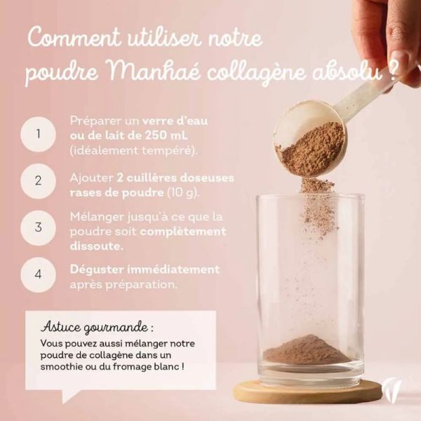 Manhaé Collagène Absolu saveur chocolat 20 jours 200g