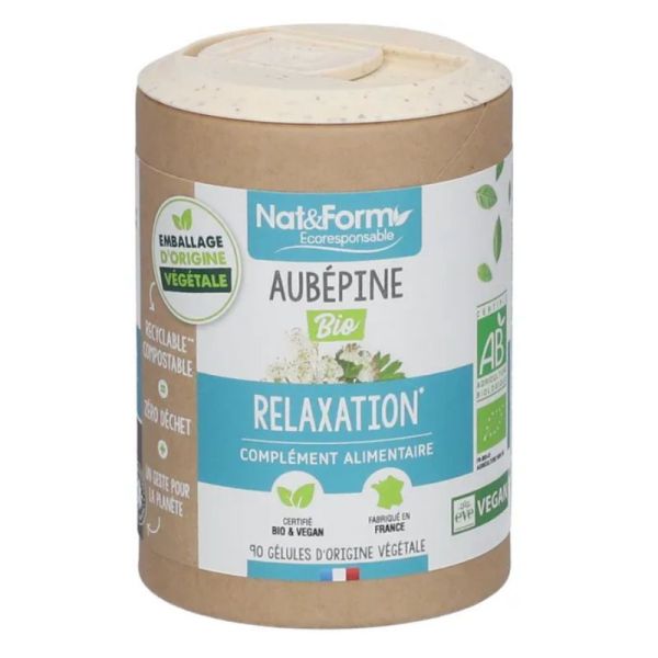 Nat&Form Aubepine Bio 90 gélules
