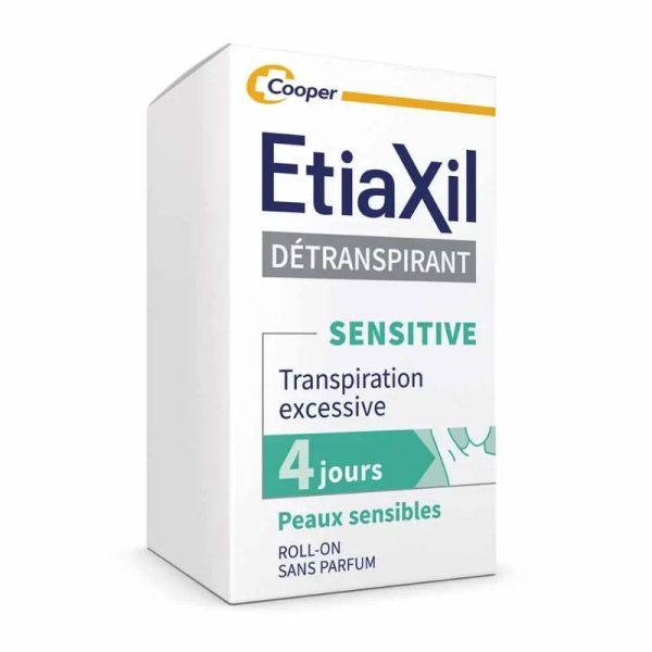 Etiaxil détranspirant déodorant roll-on Sensitive 4 jours peaux sensibles 15ml