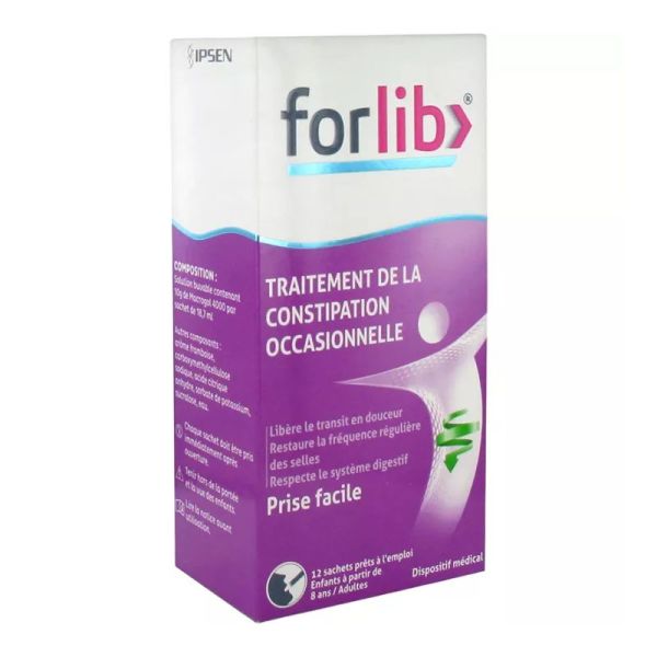 Forlib traitement constipation occasionnelle 12 sachets