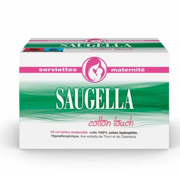 Saugella Cotton Touch 10 Serviettes Maternité