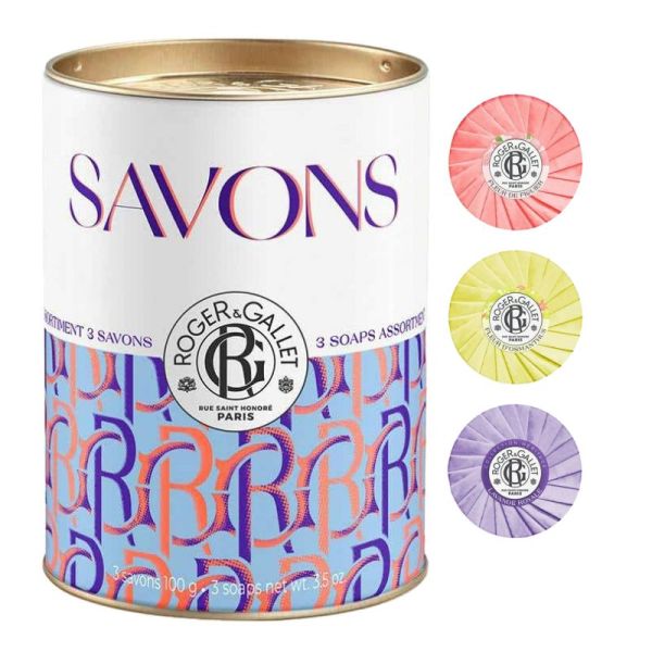 Roger & Gallet Coffret savons Fleur Osmanthus Lavande royale Fleur figuier 3 x 100g