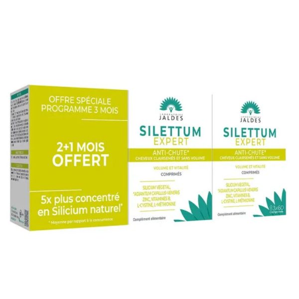 Jaldes Silettum Expert anti-chute cheveux 3x60 comprimés