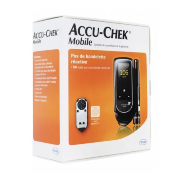 Accu Chek Mobile lecteur de glycémie à cassette tout en un