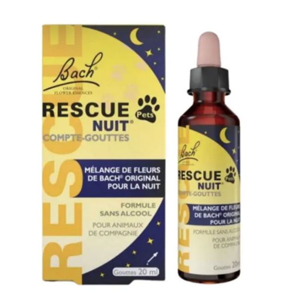 Bach Rescue Pets compte-gouttes nuit 20ml
