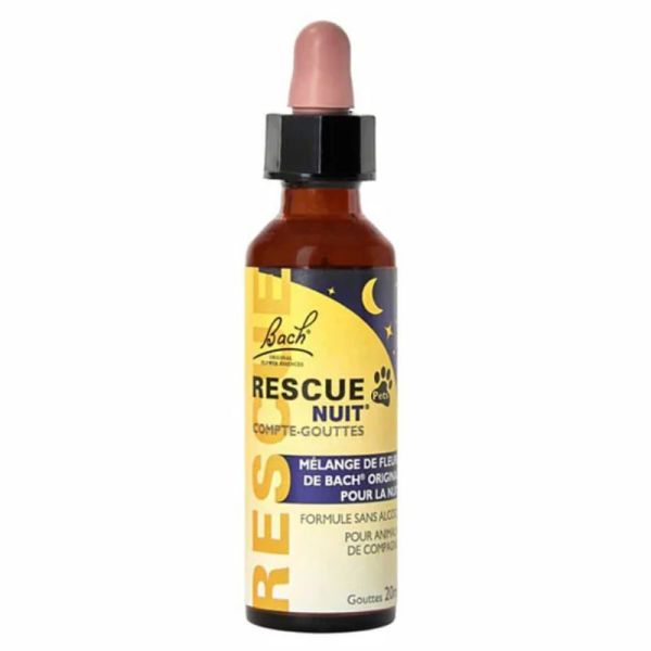 Bach Rescue Pets compte-gouttes nuit 20ml