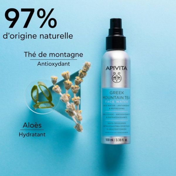 Apivita eau visage au Thé des Montagnes Grecques 100ml