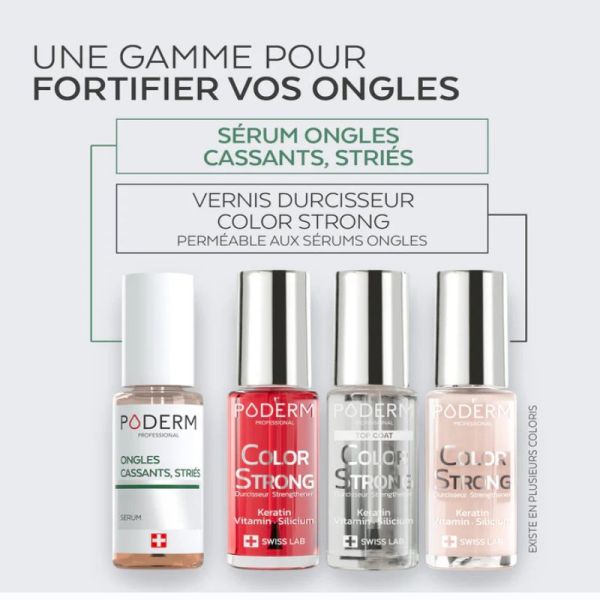 Poderm vernis durcisseur color strong top coat 8ml