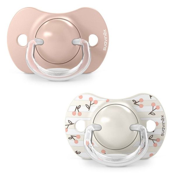 Suavinex Lot de 2 Sucettes Symétriques SX Pro Birdies Rose 0/6 mois