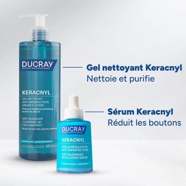 Ducray Keracnyl sérum régulateur anti-imperfections 30ml