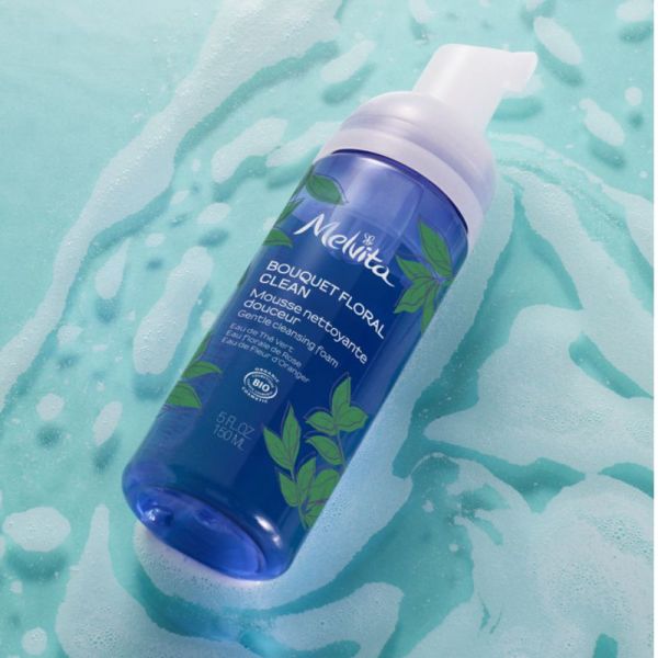 Melvita bouquet floral détox mousse nettoyante bio 50ml