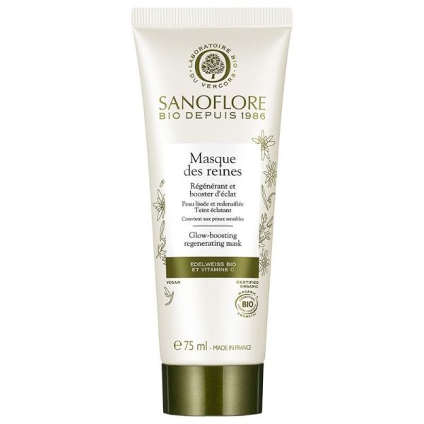Sanoflore Masque des Reines régénérant & booster d'éclat bio 75 ml