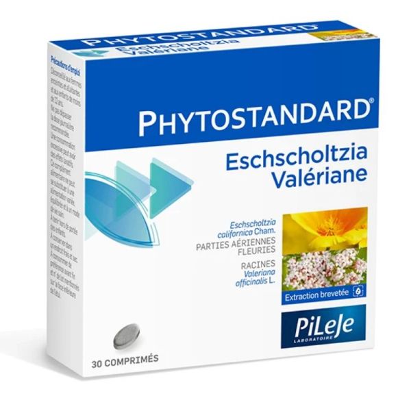 Pileje Phytostandard eschscholtzia et valériane 30 comprimés