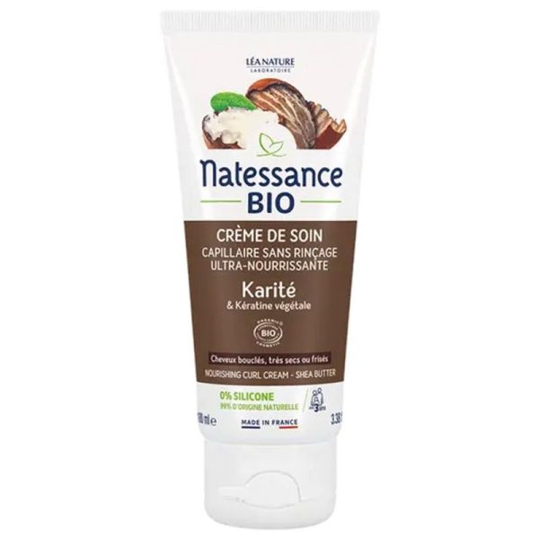 Natessance Crème de soin capillaire Karité bio 100ml