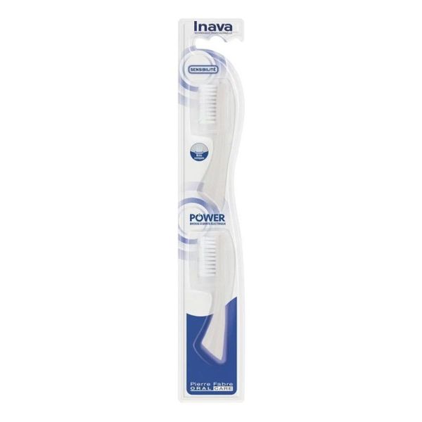 Inava Hybrid, recharges sensibilité pour brosse électrique x2