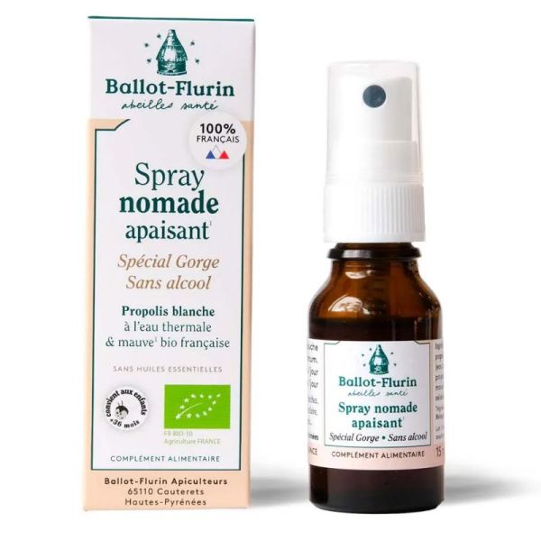 Ballot-Flurin spray nomade apaisant spécial gorge 15ml