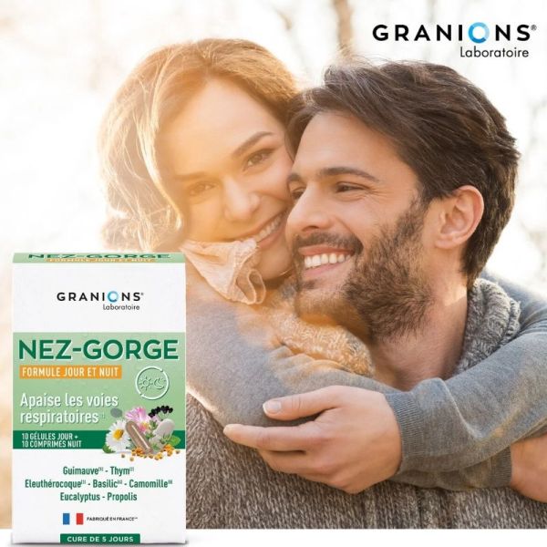 Granions Nez-Gorge Formule Jour & Nuit 10 gélules + 10 comprimés