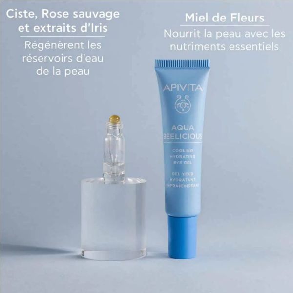 Apivita Aqua Beelicious gel rafraîchissant et hydratant yeux 15ml