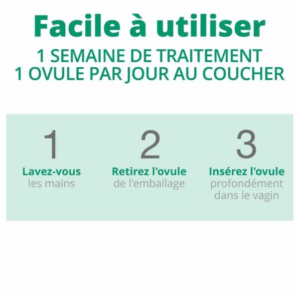 Saugella Triple traitement vaginose bactérienne 7 ovules vaginaux