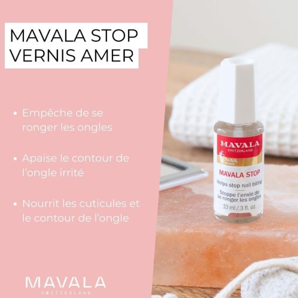 Mavala Stop stoppe l'envie de se ronger les ongles vernis amer 10ml