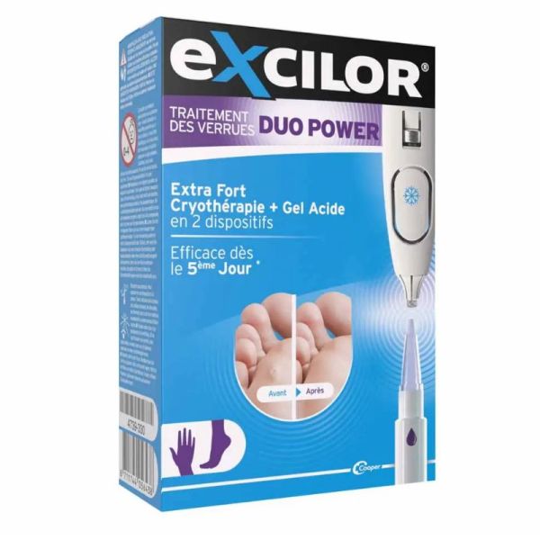 Exilor Duo Power traitement des verrues Extra fort mains et pieds 1 kit