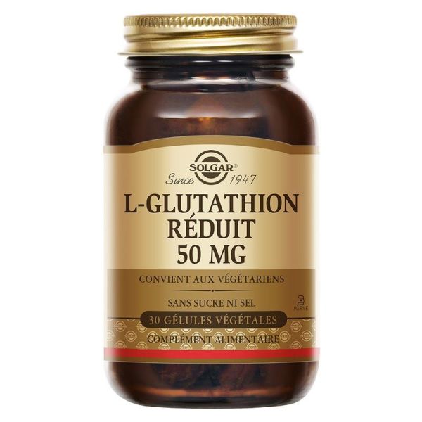 Solgar L-Glutathion réduit 50mg 50 gélules