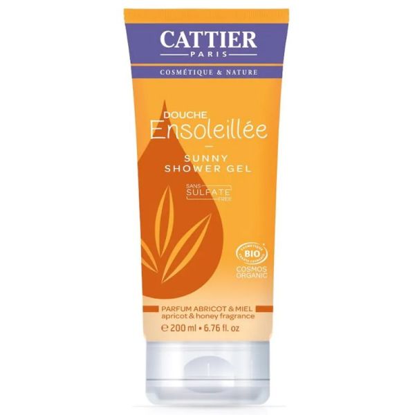 Cattier Gel Douche Ensoleillée Abricot Miel Bio 200 ml