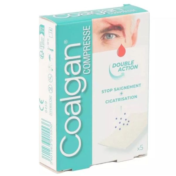 Coalgan 5 compresse hémostatique