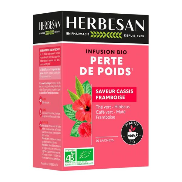 Herbesan Infusion Bio Perte de Poids 20 Sachets