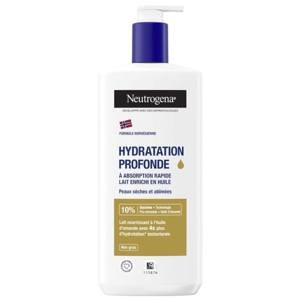 Neutrogena hydratation profonde lait enrichi en huile 400 ml